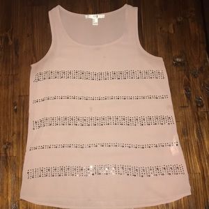 FOREVER 21 Nude beaded Top